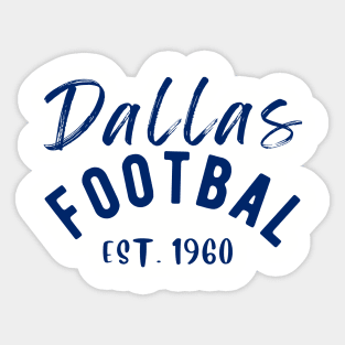 Dallas Football Vintage Style Sticker